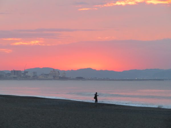 茅ヶ崎の海と空の写真(2022/11/07)